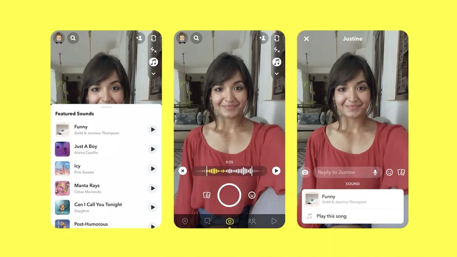 Snapchat la nueva función que permite añadir música a los videos