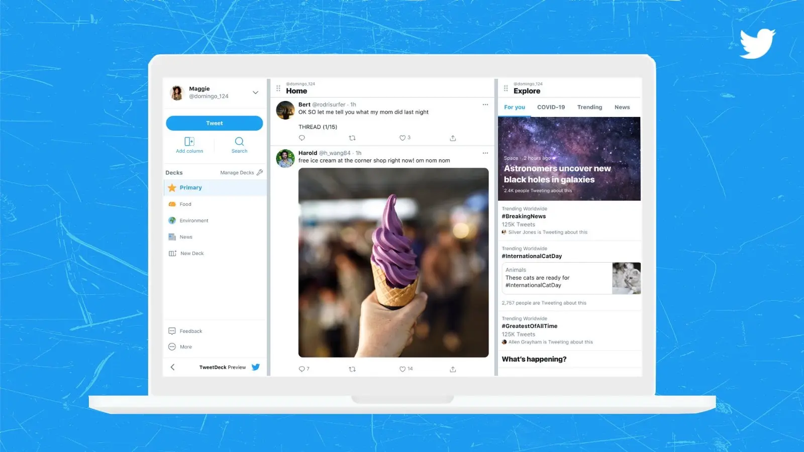 Twitter lanza una nueva versión de TweetDeck