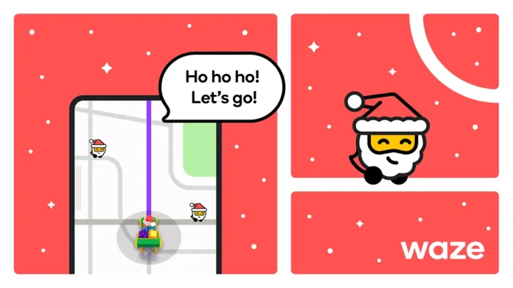 El modo Navidad ha llegado a Waze, así puedes navegar con Santa Claus